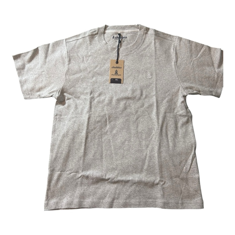 NWT Chubbies The Basic Oversized Tee - Size S, Mid Gray Heather - Picture 2 of 14